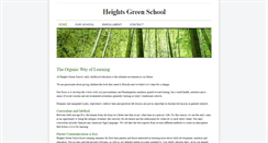 Desktop Screenshot of heightsgreenschool.com